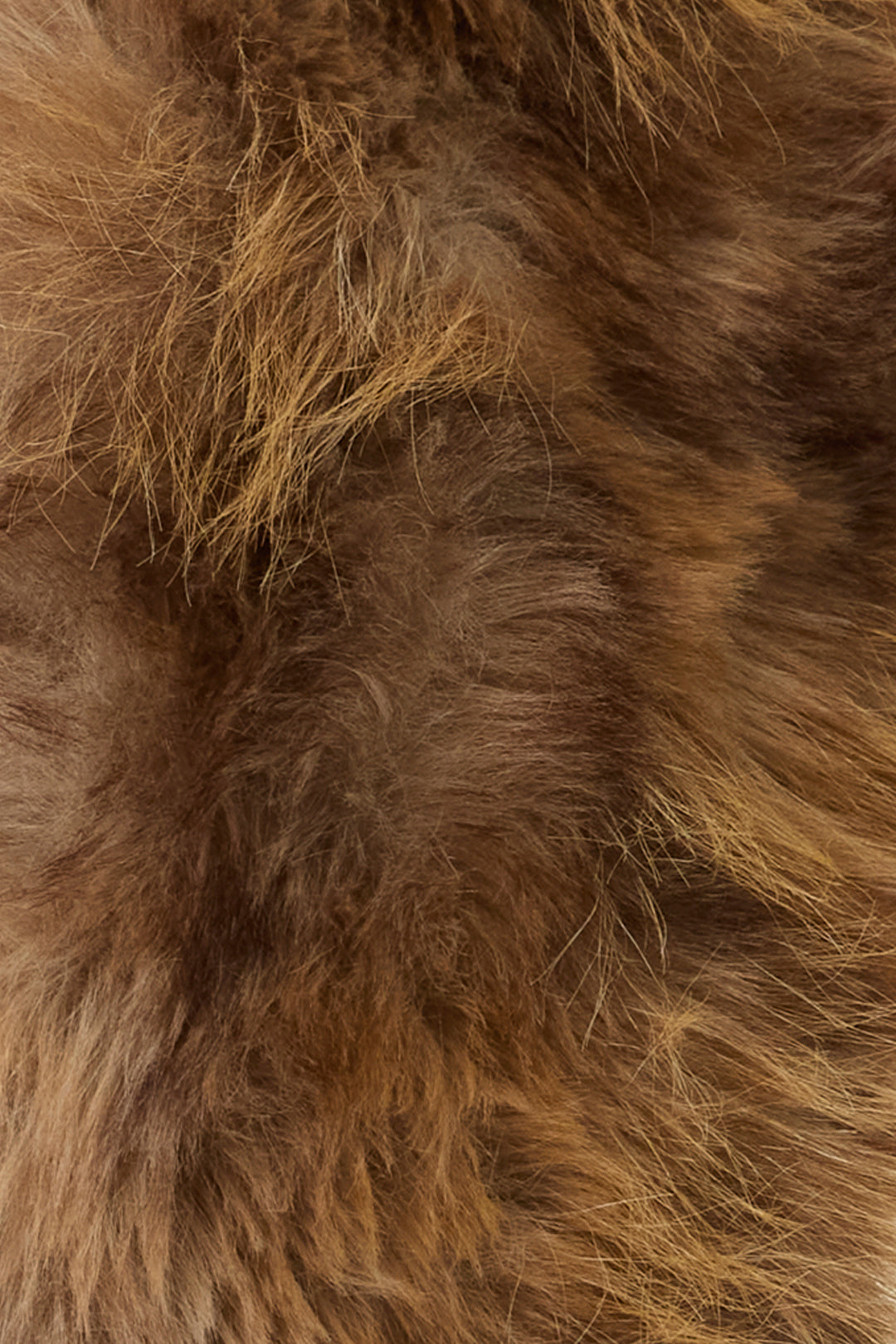 ECOPELLICCIA CON COLLO SCIALLATO Brown fox