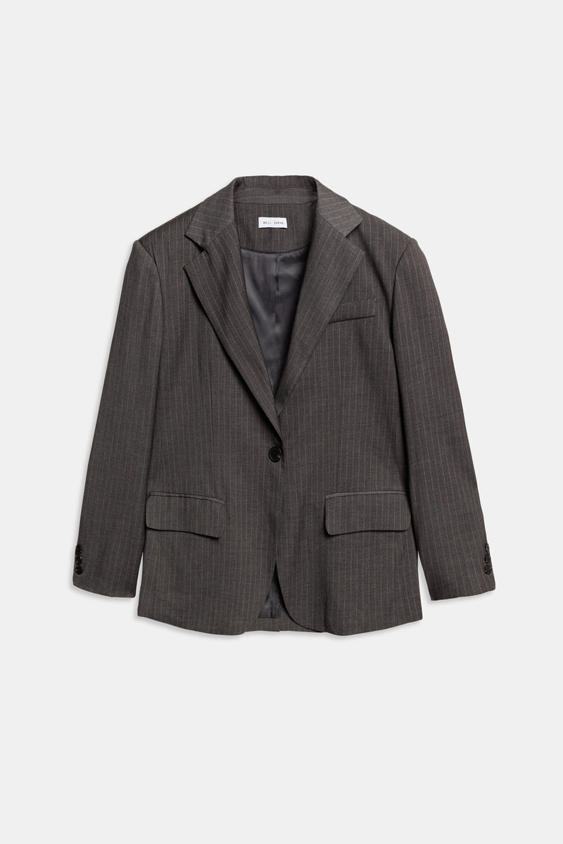 Weili zheng Blazer gessato monopetto