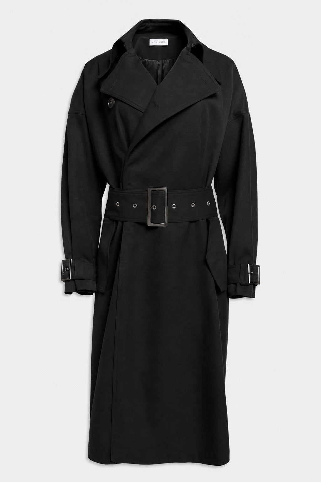 TRENCHCOAT AUS GABARDINE Schwarz