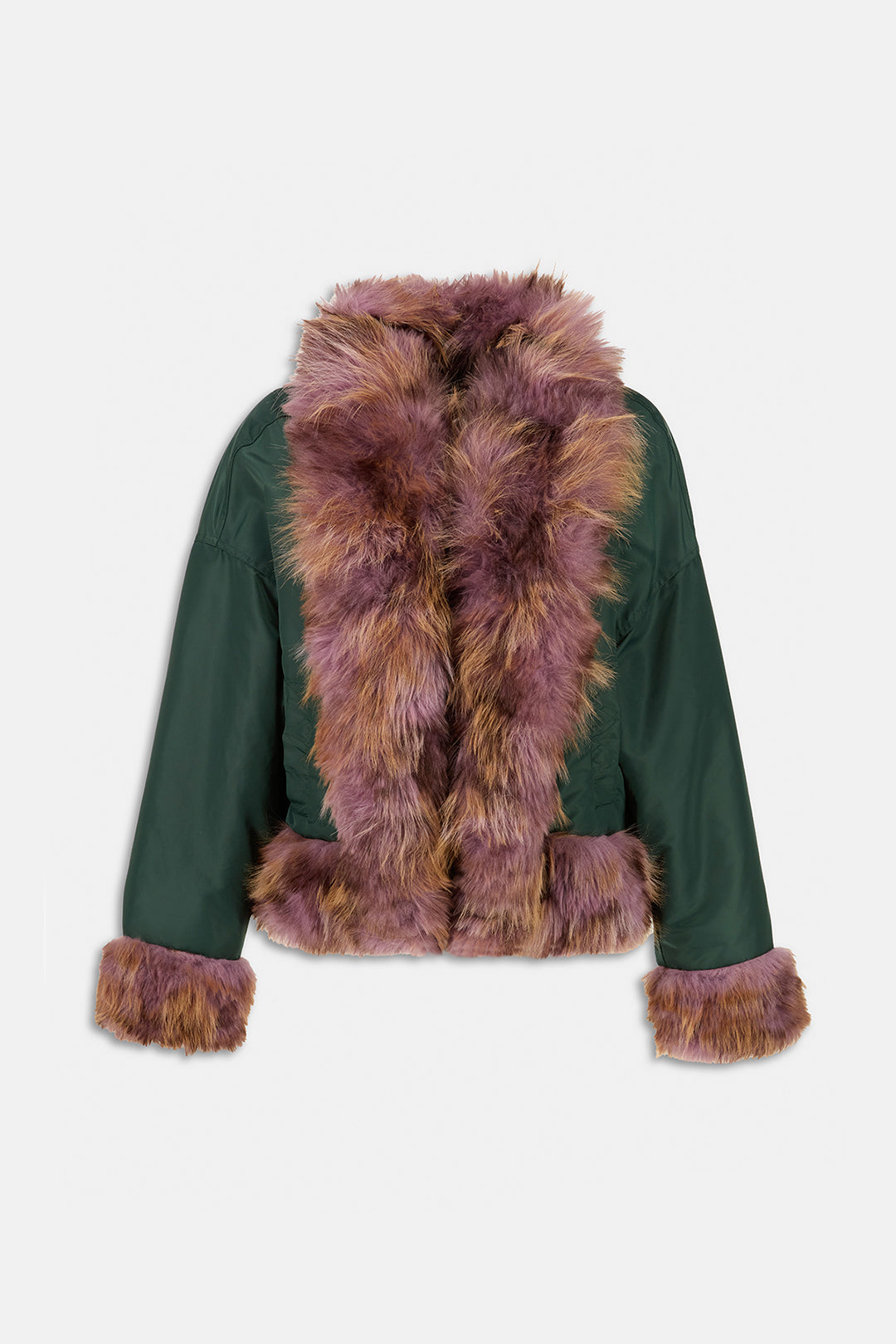 REVERSIBLE NYLON JACKET Pine green