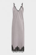 ABITO LINGERIE IN SATIN Pearl grey