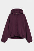 EMBROIDERED HOODIE Plum