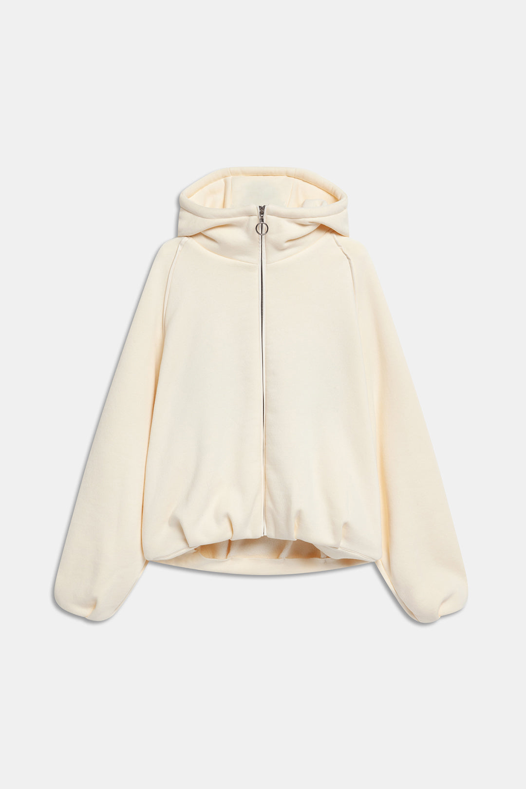 FELPA HOODIE RICAMATA Banana yellow