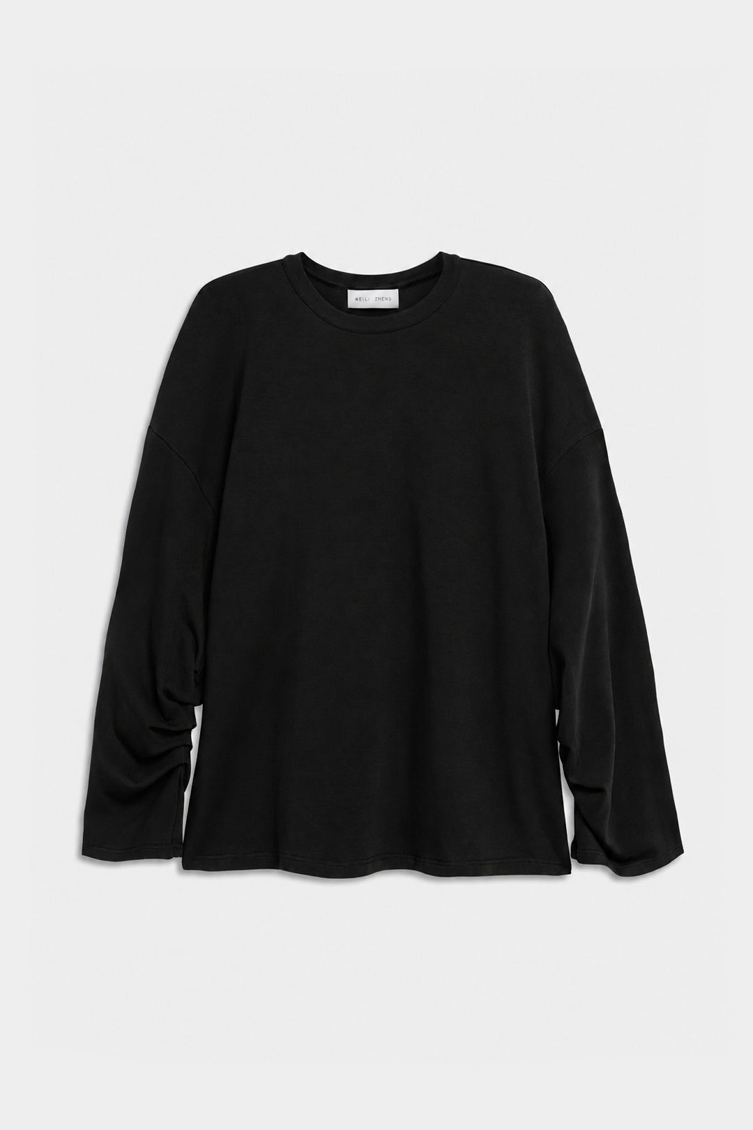 TOP NUVOLA IN JERSEY DI COTONE Black