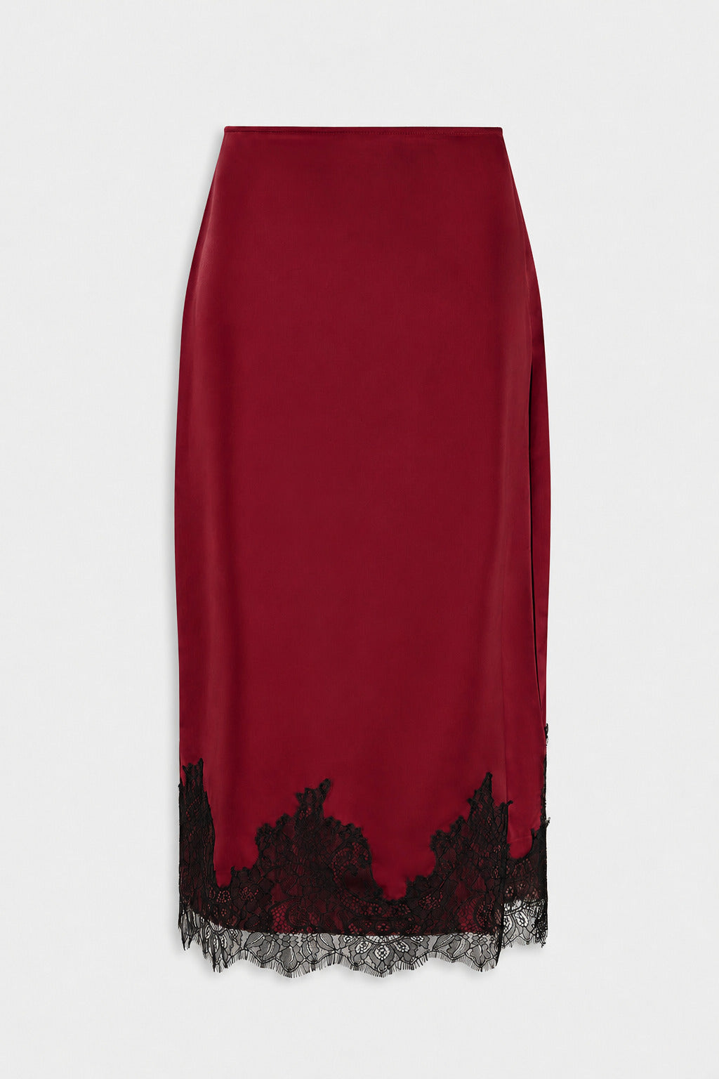 MIDI-ROCK AUS SATIN Red berries
