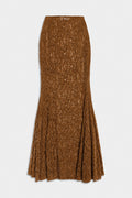 LACE MERMAID SKIRT Cinnamon brown