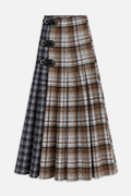 MAXI GONNA TARTAN Green big check