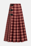 MAXI GONNA TARTAN Wine big check