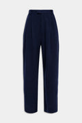 SARTORIALE DOPPELT GEFALTETE HOSE Marineblau