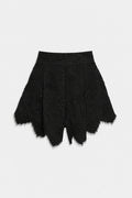 Shorts in mussola ricamata