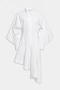 POPLIN MIDI DRESS