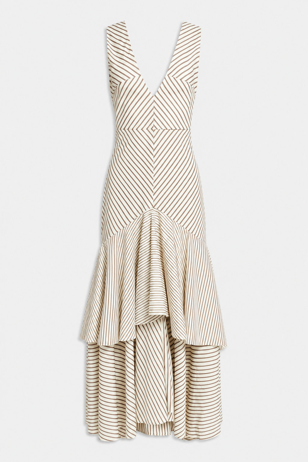 MAXIKLEID MIT RÜSCHEN