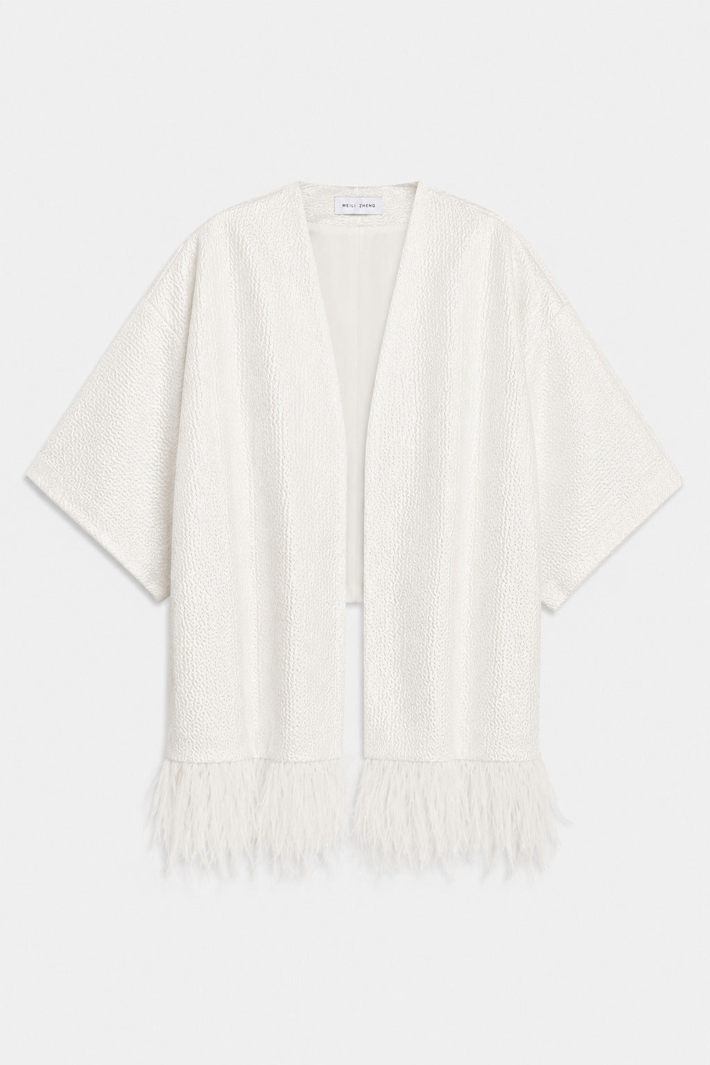 KIMONO MIT FEDERN