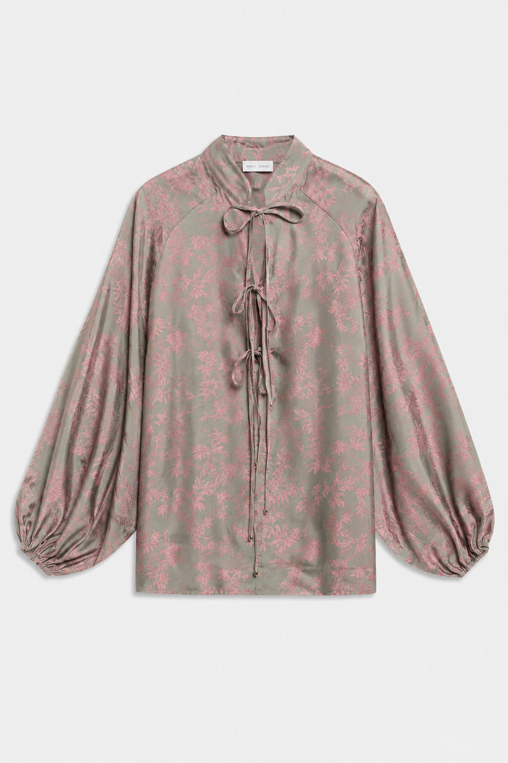 BLUSE AUS DAMAST-SATIN