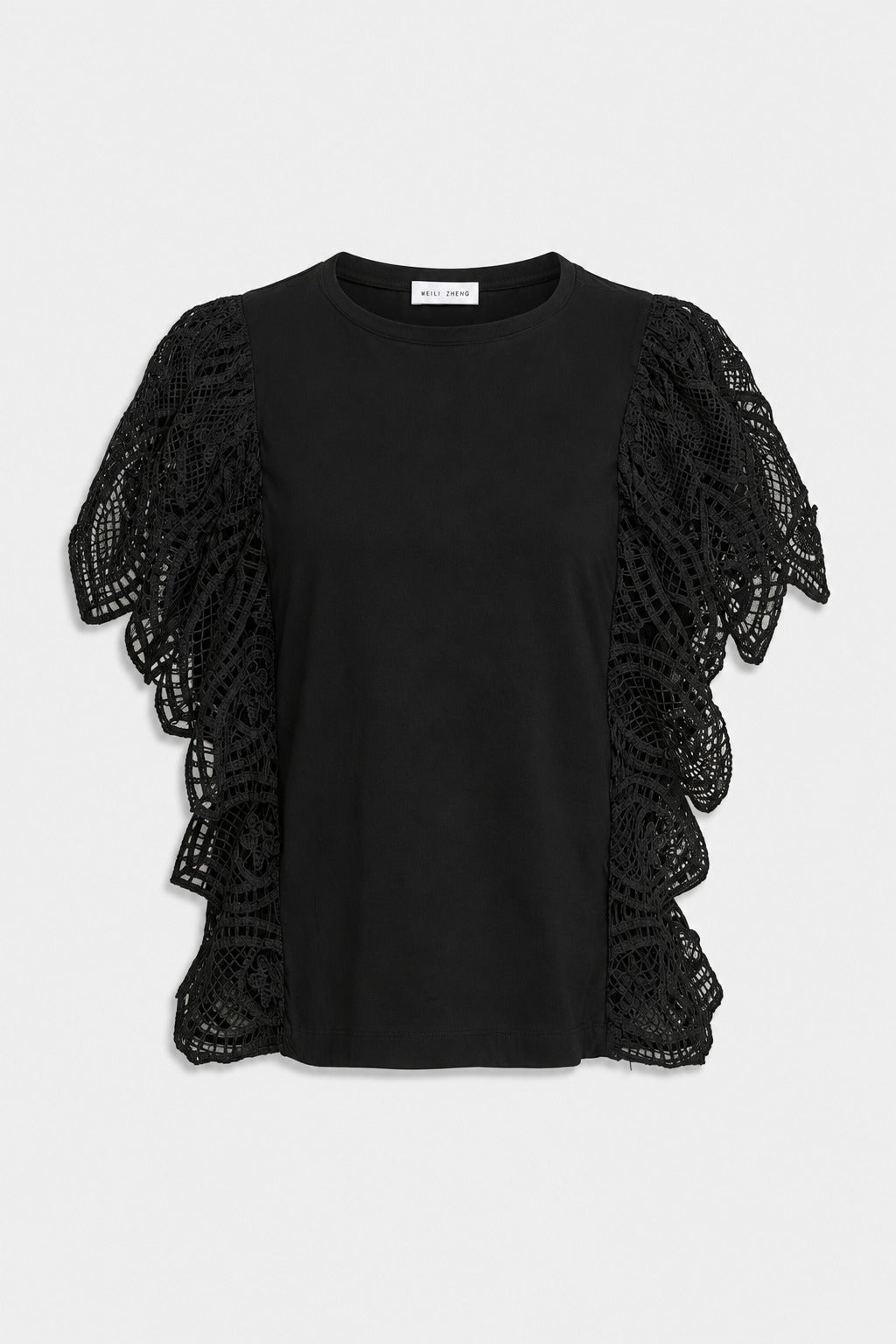 T-SHIRT AUS MACRAMÉ-MIX