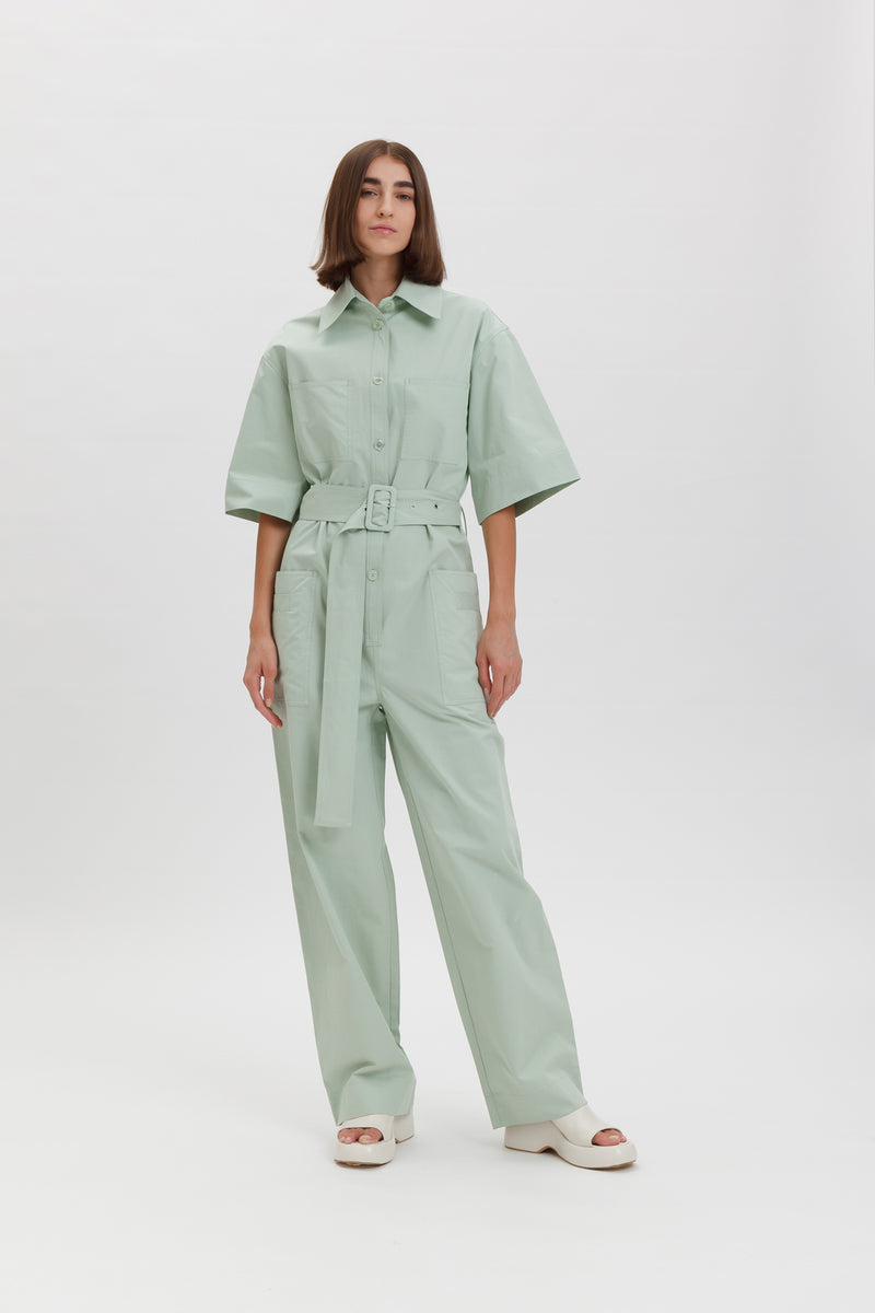 Canva polo jumpsuit – Weili Zheng