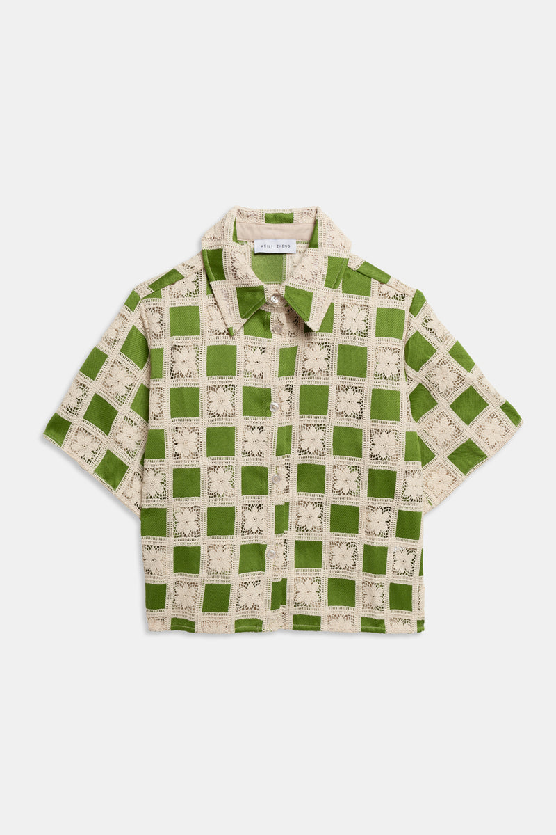 Short polo in crochet – Weili Zheng - Main Image